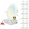 Sunperian 6 Inch Ultra Thin LED Recessed Downlights 5 CCT 2700K-5000K 12W 1000LM Dimmable 12-Pack SP34240-12PK - alternate 1